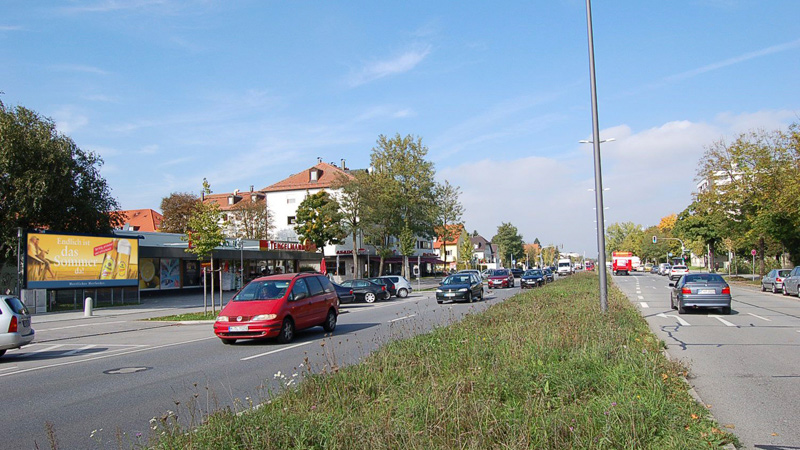 Panoramafläche an der Straße